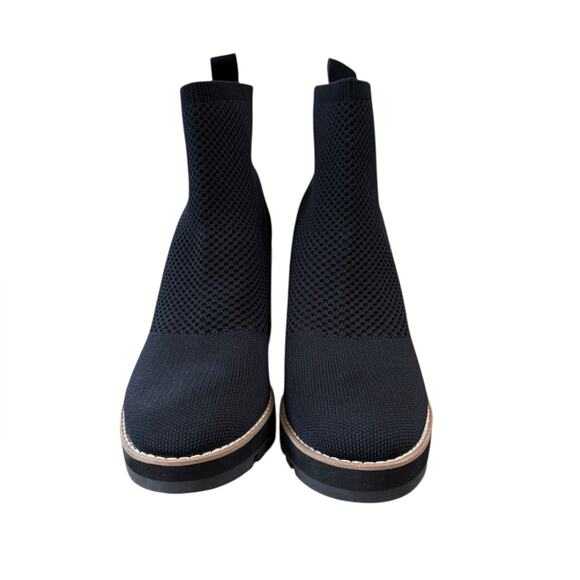 NWOT Eileen Fisher Quill Stretch Black Booties – Sz 10 - Picture 7 of 10